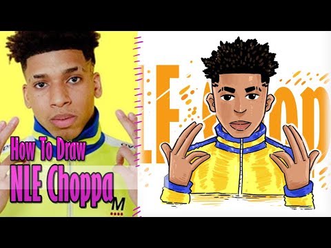 How To Draw Nle Choppa Step By Step Myhobbyclass Com Learn Drawing Painting And Have Fun With Art And Craft