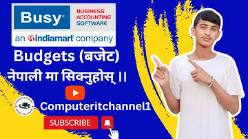 Budgets - Busy Accounting Software In Nepali ||budget for busy #viralvideo #busysoftware #accounting