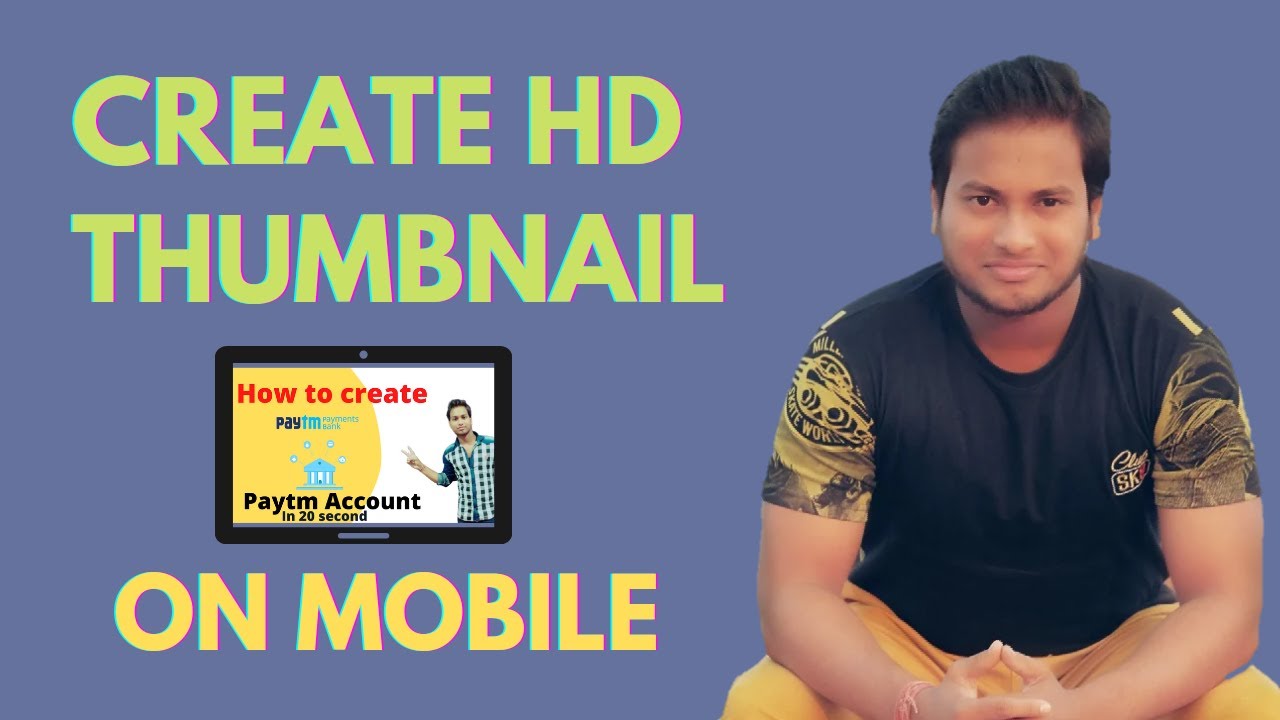 How to create HD thumbnail for youtube 2021 😲| Create HD thumbnail on mobile 😀 |