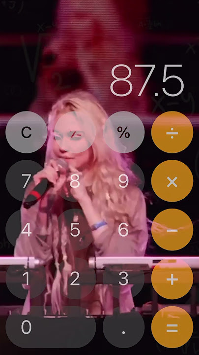 I remixed Grimes practicing the math at Coachella