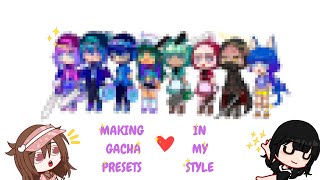 Making some Gacha presets in my style.✿*⁠.⁠✧ [ Part.1 ] || Gacha Club/Plus || ( read desc. )