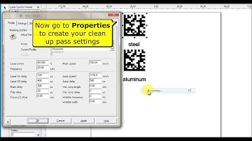 Clean Up Pass for Barcode - Laser Marking Software Training