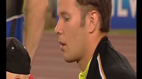 Javelin accident:  Salim Sdir gets hit by Tero Pitkämäki