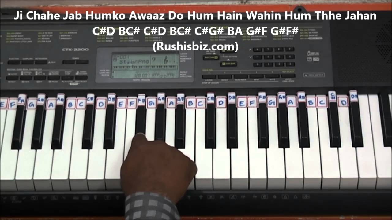 Jeena Yahan Marna Yahan ( PIANO TUTORIALS ) - Mera naam joker | 600 Songs BOOK/PDF @399/- 7013658813