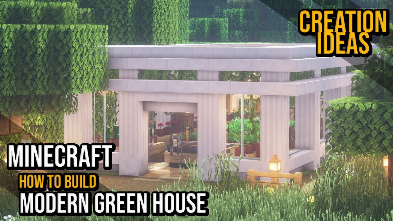 Minecraft Cara  Membuat  Greenhouse  Modern How to Build a 