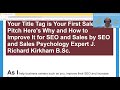 Your Title Tag is Your First Sales Pitch Here's Why and How to Improve It for SEO and Sales