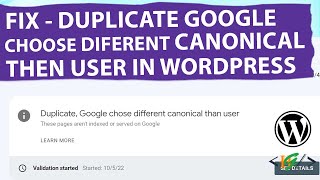 Famous Fix Duplicate Google Chose Different Canonical than User Issue | Canonical URL Google Search Console Net Worth