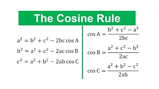Trig|The Cosine Rule - Lesson 9