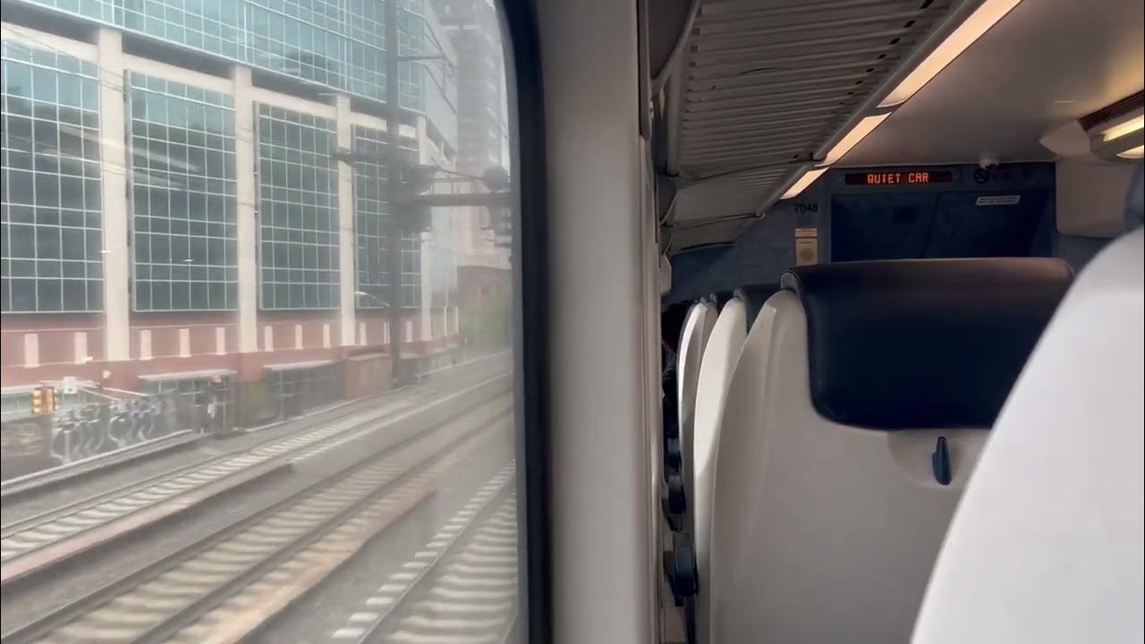 NJ Transit Northeast Corridor Train 7830 Multilevel Ride from