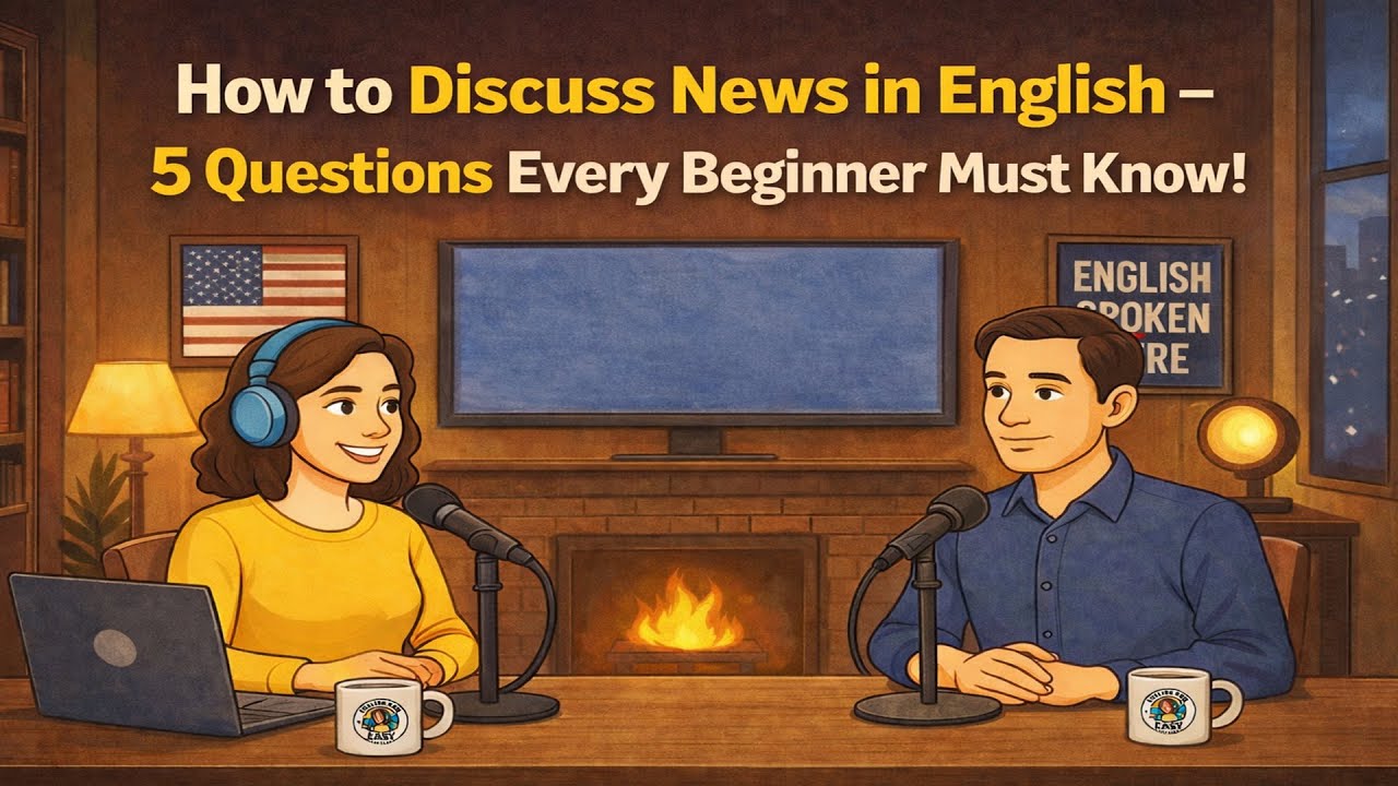 Stop Struggling! Learn to Talk About News Using 5W Technique ✅