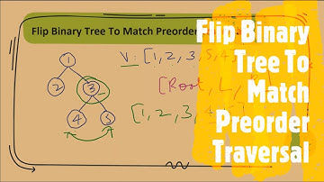 Flip Binary Tree To Match Preorder Traversal | LeetCode 971 | Coders Camp