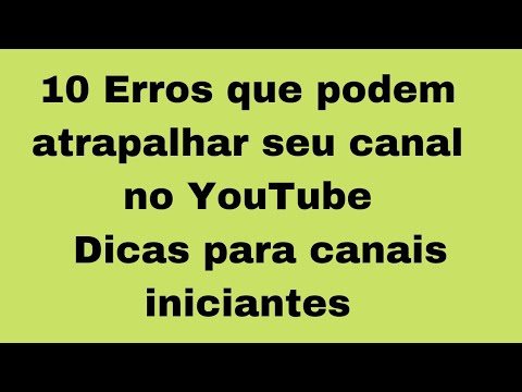 Vídeo: Mudas: 10 Erros Ao Crescer