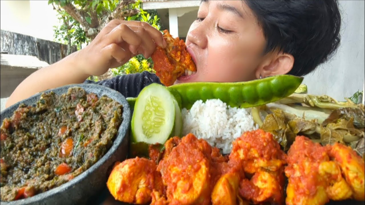 RICA-RICA AYAM ,SAMBAL HIJAU & REBUSAN PUCUK PEPAYA ❗