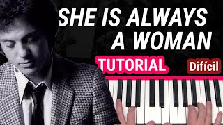 Como tocar "She´s always a woman" (Billy Joel) - Piano tutorial y partitura