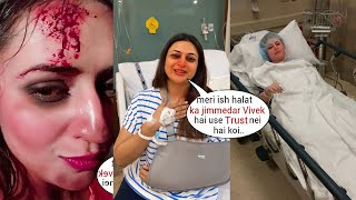 Divyanka Tripathi Crying & brokedown & gave Shocking Statement on Vivek Dahiya after Injury