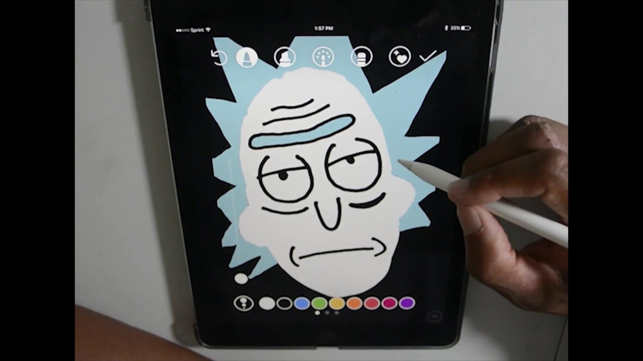 Instagram Art: Rick Sanchez (Rick and Morty)