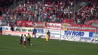 Hallescher FC - Preußen Münster 1:3 Elfmeter Mehmet Kara