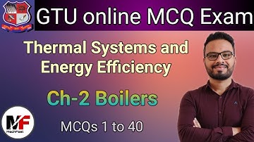 GTU Online MCQ Exam| Thermal Systems Energy Efficiency| Ch-2 Boiler| Multiple Choice Questions