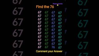 Find the 76 number! #geniusmindset #math #mathstricks #iqtest