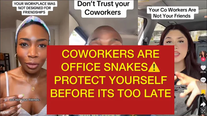 YOUR COWORKERS ARE NOT YOUR FRIENDS |HERE’S WHY‼️⚠️😱#coworkers  #friendship #foryou #realtalk 