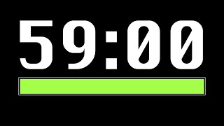 59 Minute Timer [ Progress Bar ] - 4K 60 FPS