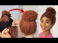 DIY NATURAL HAIR CROCHET WIG TUTORIAL USING KINKY HAIR /  High puff wig / Natural Hairstyles