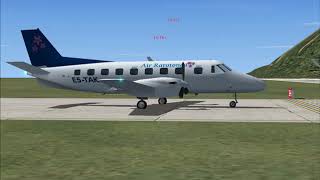 FSX: Air Rarotonga Embraer 110 Taking Off For Mangaia Airport