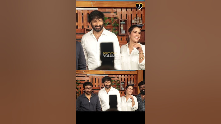 Gopichand & kavyathapar #viswam movie team #tollywoodvolume
