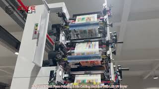FPL350-6 Stack Flexo Printing Machine With LED UV + Camera Inspect System | 4K