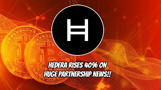 Hedera Rises 40% on Massive partnership news!!