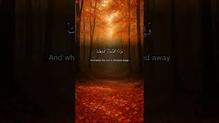 Surah At-Takwir: Cosmic Reflection #Quran #Shorts #QuranRecitation