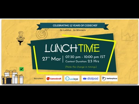 Racing | Codechef March Lunctime 2021