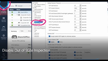 How to enable/Disable Out of State Inspection on Security Gateway without performing Policy Install.
