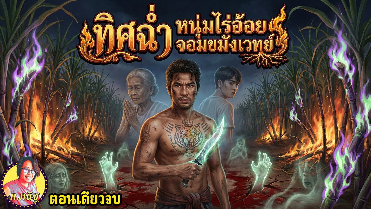 ทิดฉ่ำ หนุ่มไร่อ้อย จอมขมังเวทย์ ล้างอาถรรพ์ไร่สีเลือด ยาวๆ ตอนเดียวจบ