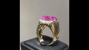 Nhẫn Ruby tinh thể Lục Yên tự nhiên không xử lý (Natural Sapphire) - Giadaquy.com