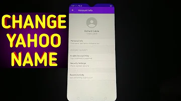 Tem como mudar o endereço de E-mail do Yahoo?