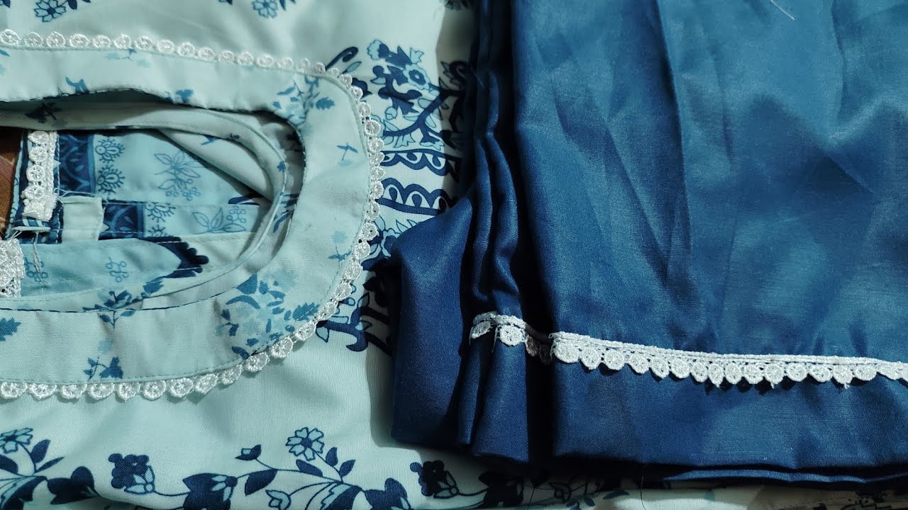 Kurti stitching lace attach Lace💥 se banaaiye branded look