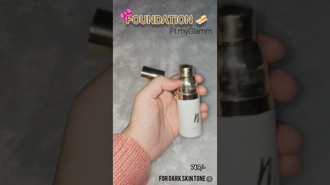 myGlamm foundation review 🤫 it's for dark skin tone 🖤 