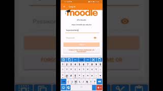 Log in to Moodle screenshot 1