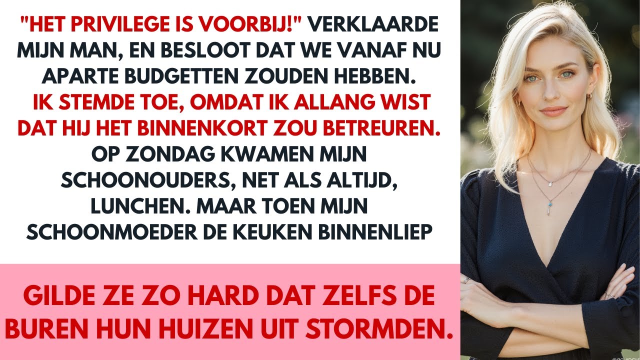 Mijn man wilde aparte budgetten; ik stemde toe tot zijn moeder zo hard schreeuwde dat buren kwamen.