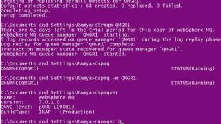 create Q's & QMGR