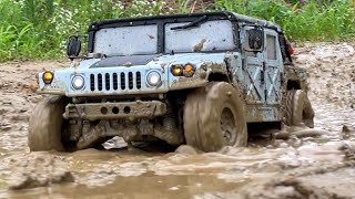 1/10 Scale HG P408 HUMVEE | Mil-Spec HUMMER St. Muddy Off-road Driving 4X4 RC Car