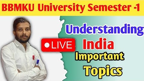 Understanding India Important ||BBMKU University Semester 1