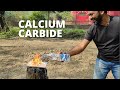 Calcium carbide experiment  fire and water  tiyan tech