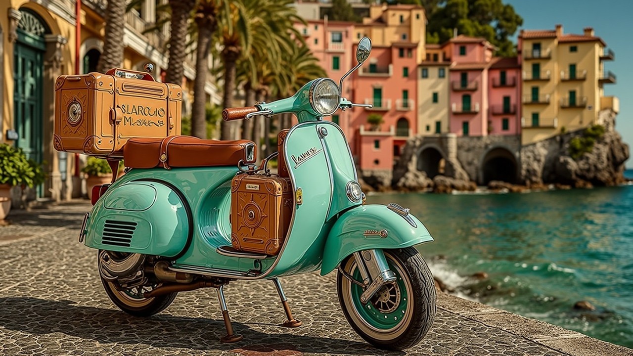 Расслабляющая инструментальная музыка для поездки на скутере по побережью Амальфи