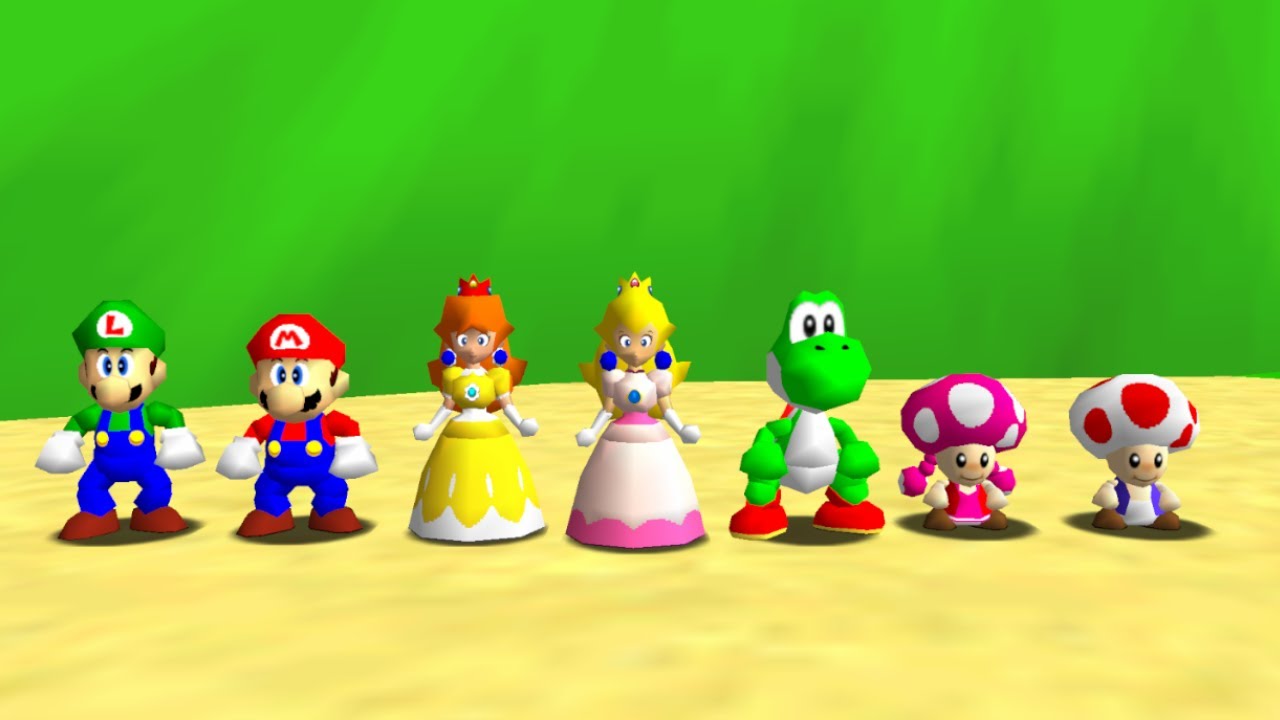 Super Mario 64 (7 Players) - Full Game 100% Walkthrough