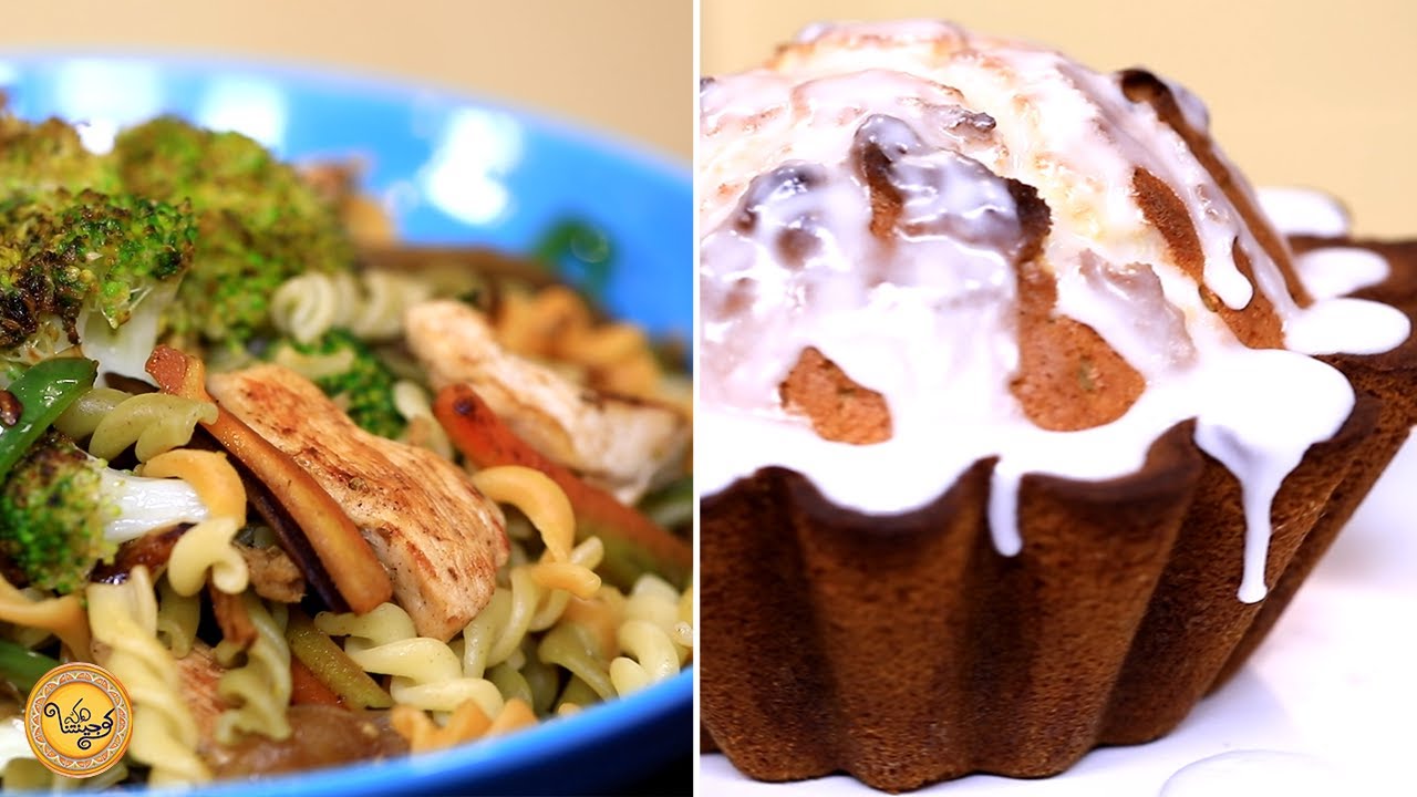 Pâtes aux Légumes Sautés, Cake au citron - Koujinetna haka 04 Ep 18