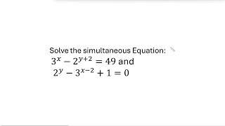 Exponential Equations | Leading to | Simultaneous Equation | Example 2