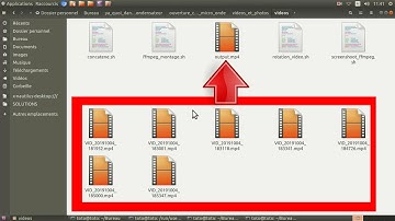Comment concaténer automatiquement tous tes rushs vidéos avant montage: script bash, terminal Linux