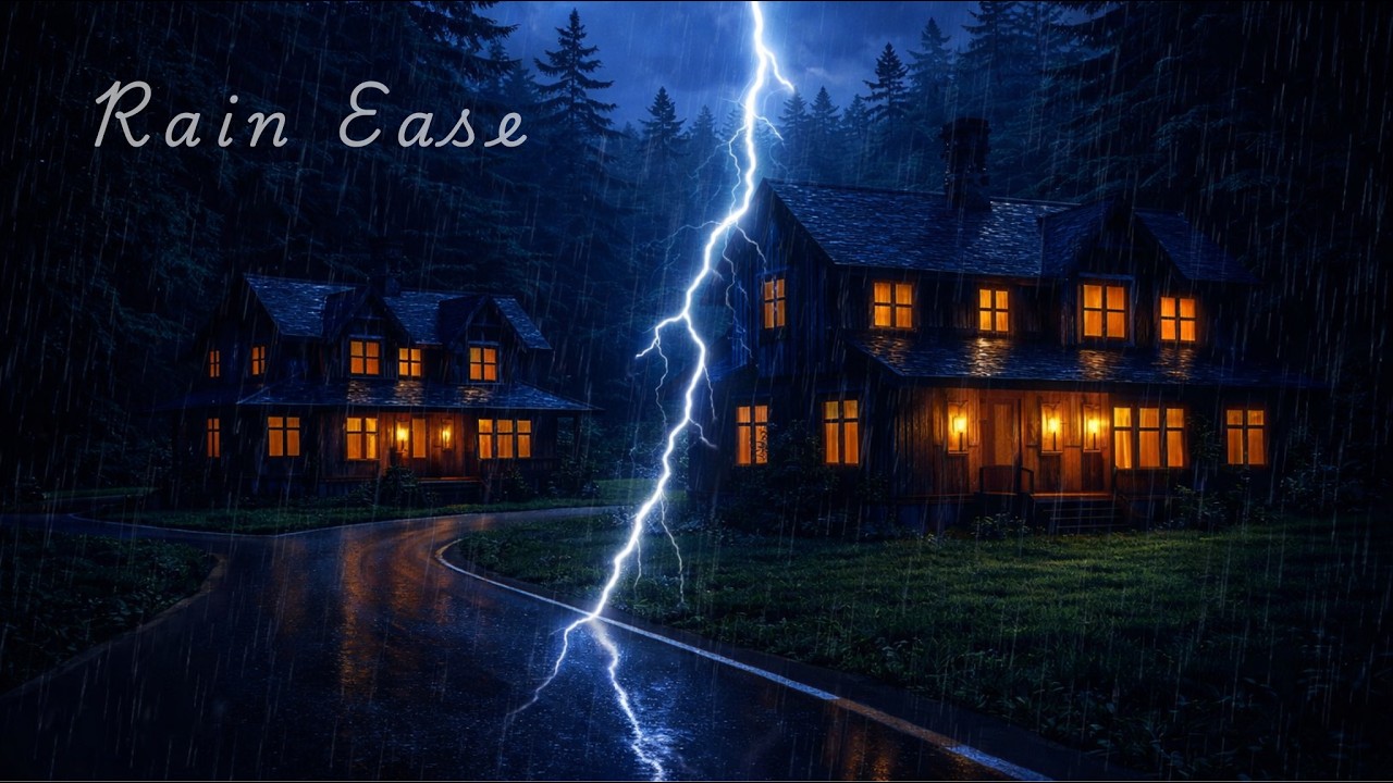 Thunder And Rain Sounds For Sleeping | Relaxing Rainstorm, Pure Nature Sounds